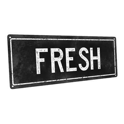 #ad Black Fresh Metal Sign; Wall Decor for Kitchen and Dinning Room $29.99