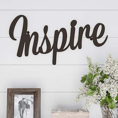 #ad #ad Metal Cutout Inspire Decorative Wall Sign3D Word Art Décor Modern Rustic Style $17.99