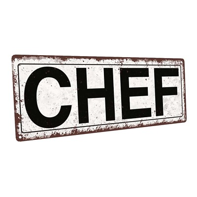 #ad Chef Metal Sign; Wall Decor for Home and Office $44.99