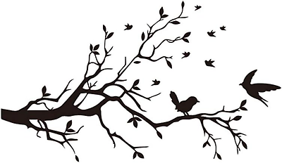 #ad Bird Tree Branch Wall Stickers Removable Wall Decal Art Decal Mural Home Decorat $16.65