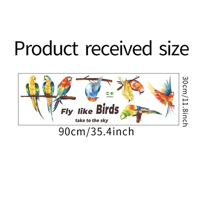 #ad Birds On Tree Wall Stickers Decoration Removable Background Stickers Wall Decor C $13.42