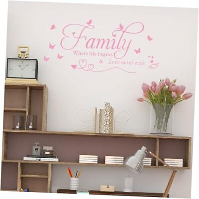 #ad Family Wall Decals Peel and Stick Family Wall Decor Stickers Removable Wall $12.18