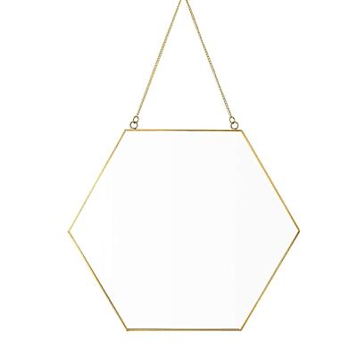 #ad Gold Hexagon Mirror Wall Decor Small Decorative Mirror Hanging Mirrors for Wa... $32.56