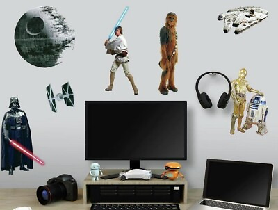 #ad Star Wars Peel amp; SticRemovable Wall Decals 31 Wall Decals New Original Packaging $5.83
