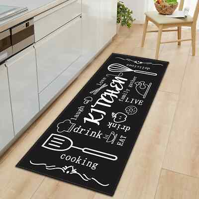 #ad Modern Kitchen Mat Home Hallway Entrance Doormat Living Room Bedroom Floor Decor $11.41