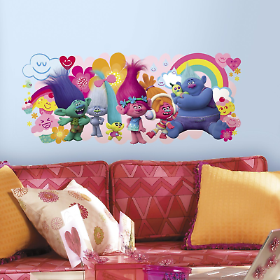 #ad Dreamworks Trolls Peel and Stick Giant Wall Decals by RMK3171GM $24.65