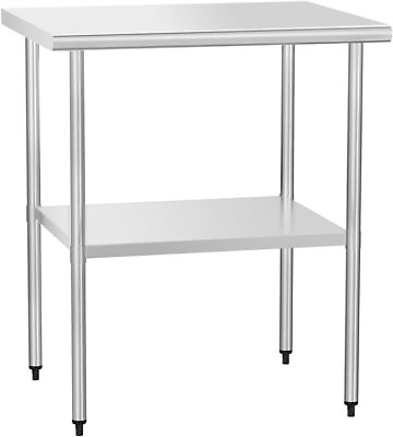 #ad Stainless Steel 24quot;x30quot; Kitchen Work For Prep Table Bench Commercial Restaurant $113.04