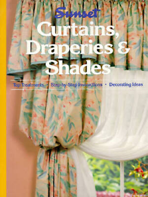 #ad Curtains Draperies amp; Shades Paperback By Sunset Books GOOD $4.49