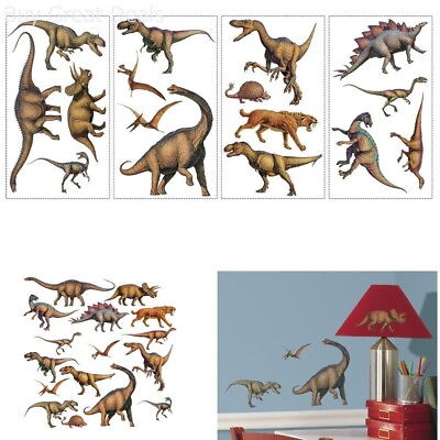 #ad RoomMates RMK1043SCS Dinosaurs Peel and Stick Wall Decals $15.99