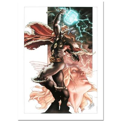 #ad Stan Lee Signed quot;Thor: For Asgardquot; Marvel Comics Limited Edition Canvas Art 8 10 $2500.00