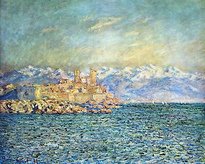 #ad The old Fort in Antibes by Claude Monet art painting print $10.99