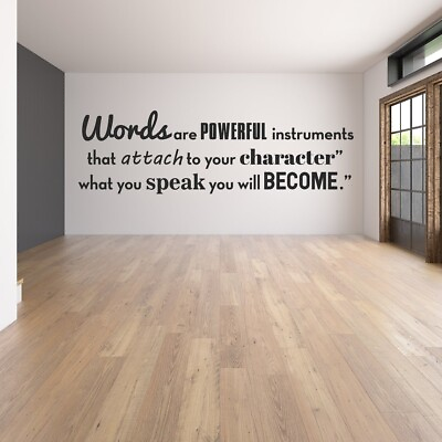 Inspirational Wall Vinyl Quote Motivational Positive Decal Bedroom Words Saying $149.60