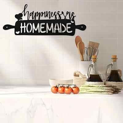 #ad #ad Kitchen Wall Decor Happiness Is Homemade Kitchen Signs Kitchen Decoration Wall $17.36