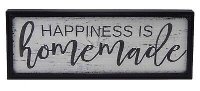 #ad Happiness Is Homemade Farmhouse Rustic Sign Kitchen Wall Art Hanging Home Decor $15.99