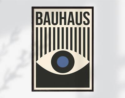#ad #ad Bauhaus Poster Abstract Wall Art Mid Century Modern Wall Art Decor Unfamed $23.99