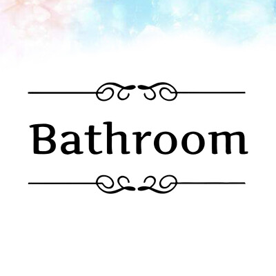 #ad 4 Pcs Men and Women Bathroom Wall Sticker Man Woman Toilet Stickers $7.12
