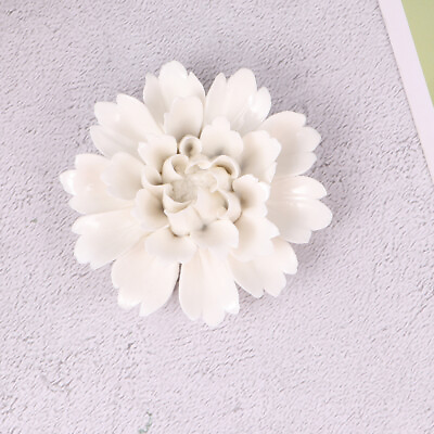 #ad Porcelain Flowers Wall Decor Unique Wall Art Artificial 3d Flower $13.29