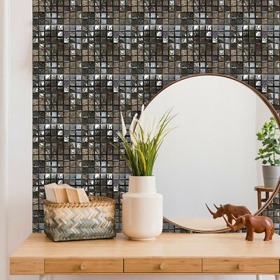 #ad #ad Wall Sticker Decoration Decor Kitchen Living room Mosaic PVC Peel and stick $14.47