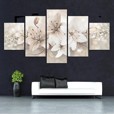 #ad Unframed Modern Flower Art Oil Canvas Painting Picture Print Home Wall Decor Hot $16.54