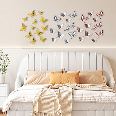 #ad 12PCS 3D Butterfly Wall Stickers Home Decor Room Decoration Sticker Bedroom Cute $7.45
