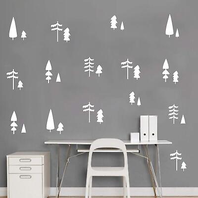 #ad 40 Pieces Set Tree Art Decal for Walls Forest Vinyl Sticker Kids Nursery Nord... $21.93