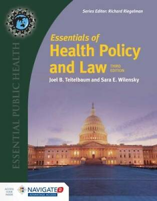 #ad Essentials Of Health Policy And Law Essential Public Health Paperback GOOD $8.26