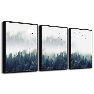 #ad Black Framed Wall Art For Living Room Large Size Wall Decoration For Bedroom ... $133.28