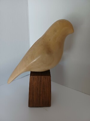 #ad RARE Cream Colored Stone Bird Sculpture The Art Mint Ltd. St. Louis Art Deco MCM $129.99