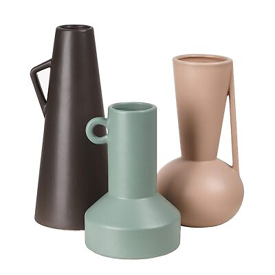 #ad Morandi Modern Ceramic Vase Set for Home Decor Minimalist Farmhouse Boho Vas... $33.13