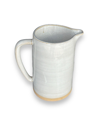 #ad Hearth amp; Hand Magnolia Stoneware ceramic Pitcher Cream Tan white vase farmhouse $12.00