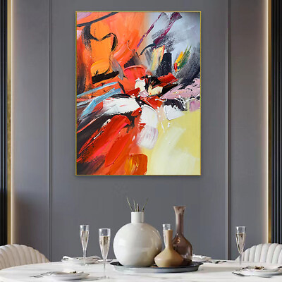 #ad Modern Home Decor Wall Painting Hand Painted Oil Paintings Abstract Five Color $99.00