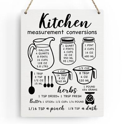 #ad Kitchen Wall Hanging Decor Signs Rustic Kitchen Wall Art Decor Kitchen Wooden... $18.12