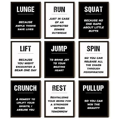#ad #ad Workout Posters for Home Gym Decor Gym Posters Motivational Quotes Wall Art... $14.60