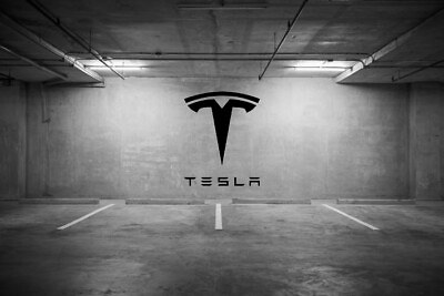 #ad #ad Tesla Logo Wall Decals Garage Wall Art Huge Sizes $20.00