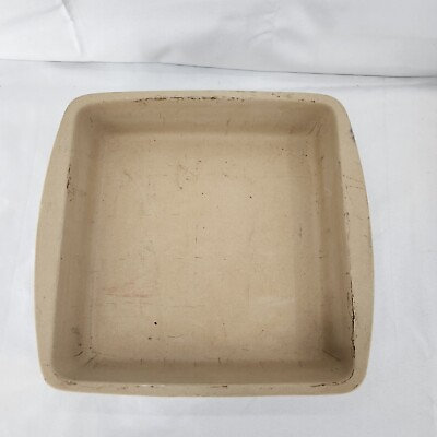 #ad Pampered Chef Family Heritage 9 x 9 X 2.5 Stoneware Square Baker Baking USA $25.00