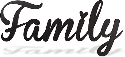 #ad Family Sign Wooden Family Signs Home Wall Decor 17.4�7.87 Black Rustic $19.49