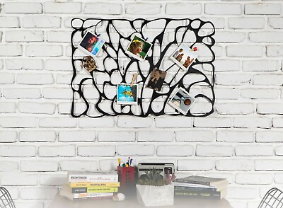 Decorative Picture Hanger Abstract Metal Wall Art Panel Living room Wall Decor $29.00