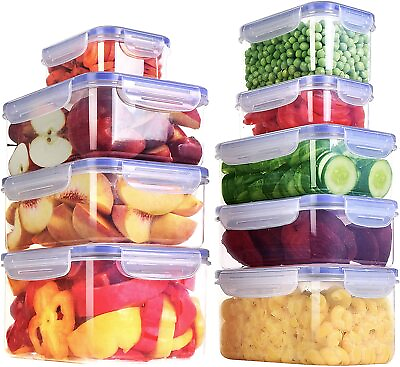 #ad Plastic Food Containers Pack of 24 12 Containers amp; 12 Snap Utopia Kitchen $99.99