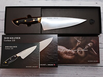 #ad ZWILLING KRAMER EUROLINE CARBON 2.0 COLLECTION 8 INCH CHEF#x27;S KNIFE 36701 203 $249.95