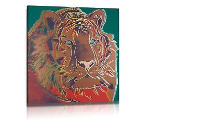 #ad Andy Warhol#x27;s Colorful Lion Oil Painting Wall Art Giclee Art HD Canvas Print $9.90