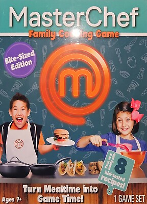 #ad #ad *New*Master Chef Family Cooking Game Bite Sized Edition 2 6 Players Ages 7 $12.00