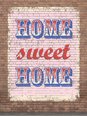 #ad Home Sweet Home Vintage Distressed Shabby Chic Decorative Metal Sign $19.95