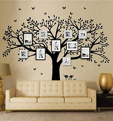 #ad Family Tree Wall Decal Butterflies And Birds Wall Decal Vinyl Wall Art Photo Fra $38.52