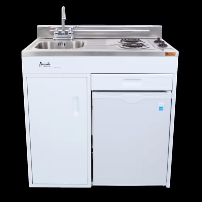 #ad 36 In. Compact Miniature Kitchen in White $1474.29