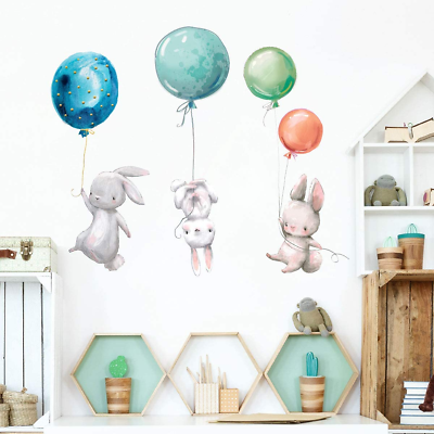 #ad Creative Kids Wall Stickers Watercolor Nursery Wall Decals Removable Peel and $20.74