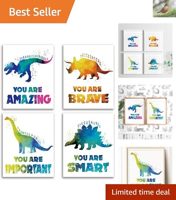 #ad #ad You Are Amazing Dinosaur Wall Art Poster Set of 4 8”x10” Nursery amp; Home Decor $17.99