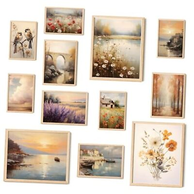 #ad #ad Vintage Wall Art Rustic Farmhouse Wall Decor Neutral French French Country $21.31