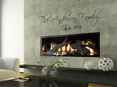 #ad 36quot; PERSONALIZED CUSTOM FAMILY NAME Wall Art Decal Quote Words Lettering Decor $17.24
