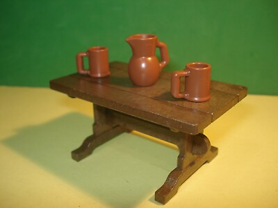 #ad Playmobil 5422 Table Rustic Of 3 1 8in with Jug And Cups Condition New $6.15