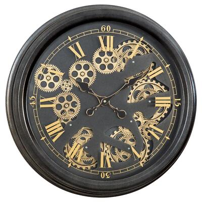 #ad Yosemite Home Decor Wall Clock 21quot;x20.6quot;x3.4quot; Paris Gear Round Analog Decorative $129.02